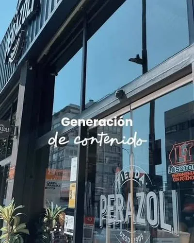Ver en Instagram: Reel de contenido grabado en el local de Tienda Perazoli